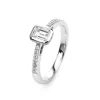 Verlobungsring 750/18K Weissgold Diamant 0.7ct.