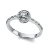 Verlobungsring 585/14K Weissgold Diamant 0.29ct.
