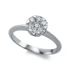 Verlobungsring 585/14K Weissgold Diamant 0.5ct.