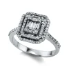 Verlobungsring 750/18K Weissgold Diamant 0.54ct.