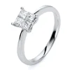 Verlobungsring 750/18K Weissgold Diamant 0.51ct.