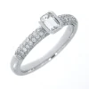 Verlobungsring 750/18K Weissgold Diamant 0.67ct.