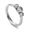 Verlobungsring 585/14K Weissgold Diamant 0.76ct.