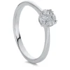 Verlobungsring 750/18K Weissgold Diamant 0.23ct.