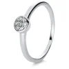 Verlobungsring 750/18K Weissgold Diamant 0.09ct.