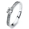 Verlobungsring 585/14K Weissgold Diamant 0.47ct.