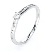 Verlobungsring 585/14K Weissgold Diamant 0.25ct.