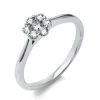 Verlobungsring 750/18K Weissgold Diamant 0.31ct.