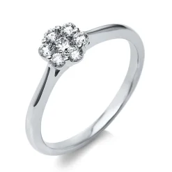 Verlobungsring 750/18K Weissgold Diamant 0.31ct.