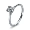 Verlobungsring 750/18K Weissgold Diamant 0.32ct.