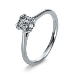 Verlobungsring 750/18K Weissgold Diamant 0.32ct.