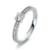 Verlobungsring 750/18K Weissgold Diamant 0.4ct.