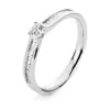 Verlobungsring 585/14K Weissgold Diamant 0.37ct.