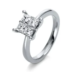 Verlobungsring 750/18K Weissgold Diamant 1ct.