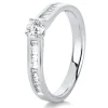 Verlobungsring 585/14K Weissgold Diamant 0.58ct.
