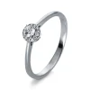 Verlobungsring 750/18K Weissgold Diamant 0.16ct.