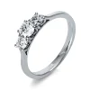 Verlobungsring 585/14K Weissgold Diamant 0.62ct.