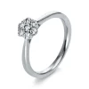 Verlobungsring 750/18K Weissgold Diamant 0.25ct.