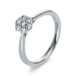 Verlobungsring 750/18K Weissgold Diamant 0.25ct.
