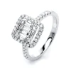 Verlobungsring 750/18K Weissgold Diamant 0.78ct.