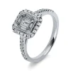 Verlobungsring 750/18K Weissgold Diamant 0.8ct.