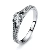 Verlobungsring 750/18K Weissgold Diamant 0.54ct.