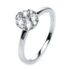 Verlobungsring 750/18K Weissgold Diamant 0.54ct.