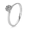Verlobungsring 585/14K Weissgold Diamant 0.18ct.