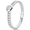 Verlobungsring 585/14K Weissgold Diamant 0.32ct.
