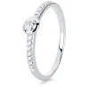 Verlobungsring 585/14K Weissgold Diamant 0.23ct.