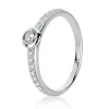 Verlobungsring 750/18K Weissgold Diamant 0.35ct.