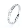 Verlobungsring 585/14K Weissgold Diamant 0.34ct.