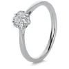 Verlobungsring 750/18K Weissgold Diamant 0.27ct.