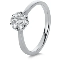 Verlobungsring 750/18K Weissgold Diamant 0.43ct.