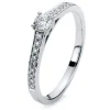 Verlobungsring 750/18K Weissgold Diamant 0.3ct.