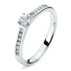 Verlobungsring 585/14K Weissgold Diamant 0.45ct.