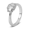 Verlobungsring 750/18K Weissgold Diamant 0.93ct.