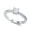 Verlobungsring 750/18K Weissgold Diamant 0.97ct.