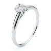 Verlobungsring 750/18K Weissgold Diamant 0.16ct.