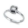 Verlobungsring 585/14K Weissgold Diamant 0.18ct.