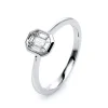 Verlobungsring 585/14K Weissgold Diamant 0.24ct.