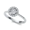 Verlobungsring 750/18K Weissgold Diamant 0.28ct.