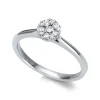 Verlobungsring 750/18K Weissgold Diamant 0.21ct.