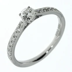 Verlobungsring 585/14K Weissgold Diamant 0.55ct.