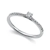 Verlobungsring 750/18K Weissgold Diamant 0.23ct.