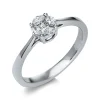Verlobungsring 750/18K Weissgold Diamant 0.32ct.