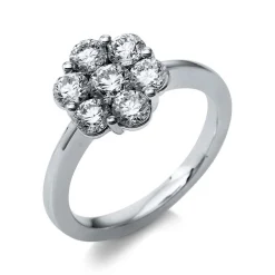 Verlobungsring 750/18K Weissgold Diamant 1.39ct.