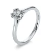 Verlobungsring 750/18K Weissgold Diamant 0.26ct.