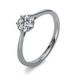 Verlobungsring 750/18K Weissgold Diamant 0.25ct.