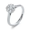 Verlobungsring 750/18K Weissgold Diamant 0.61ct.